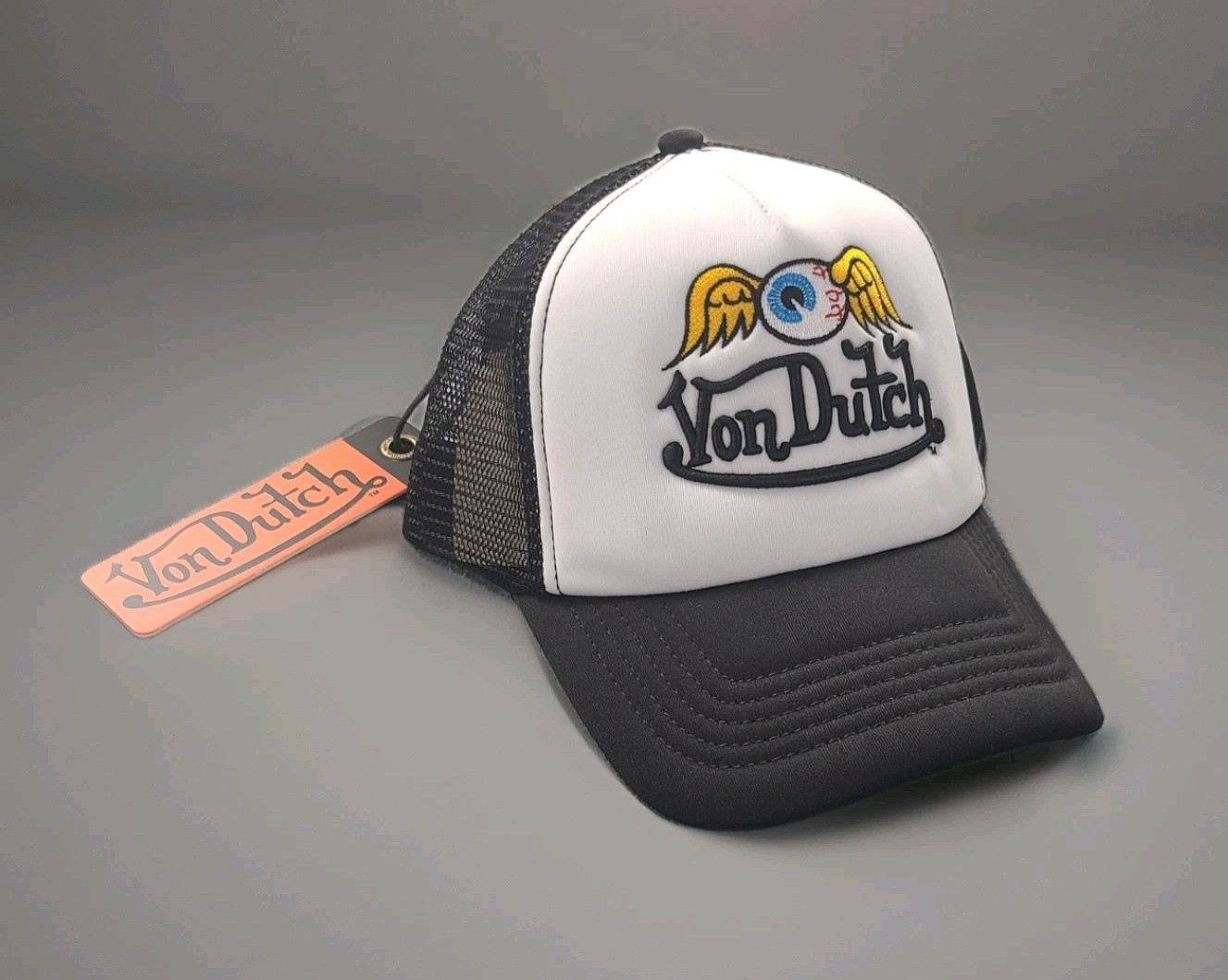 Von Dutch Flying Eyeball Trucker Hat One Size Fits Most New With Tags