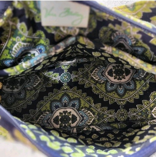 Vera Bradley, Cambridge Purse, Maggie Shoulder Bag Baguette Side Pockets, EUC