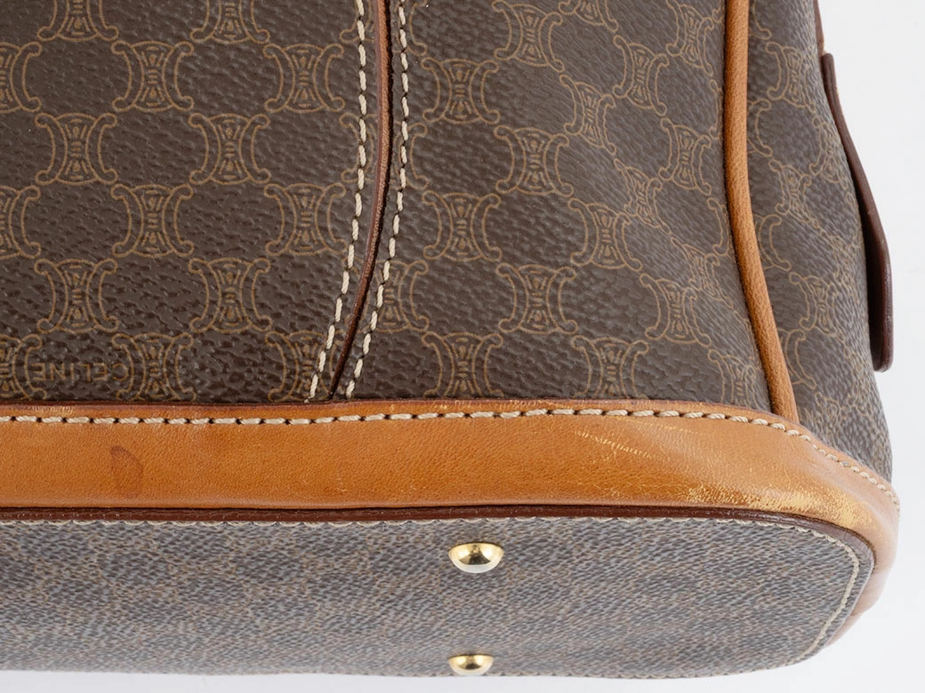 CELINE Macadam MC97 Tote PVC / Leather Brown Unisex Bag #URB376