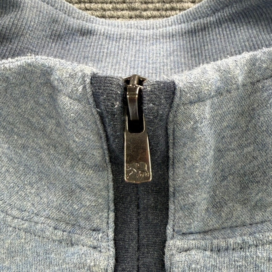 The Normal Brand Mens Medium Heathered Blue Quarter Zip Pullover Sweatshirt Golf