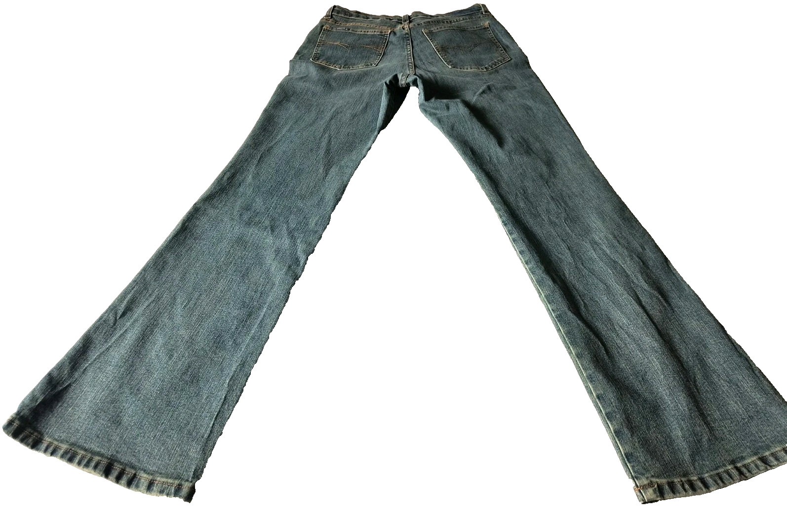 Jordache Men’s Jeans 34/33 Straight Medium Blue Wash Contrast Stitching
