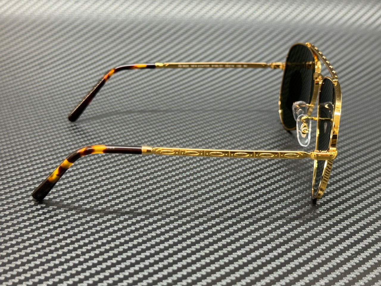 RAY BAN RB3625 919631 Gold Green New Aviator Unisex 58 mm Sunglasses