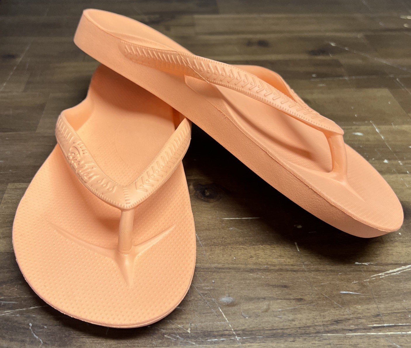Archies Arch Support Flip Flops Sandals Peach Orange Size Men’s 8 Women’s 9