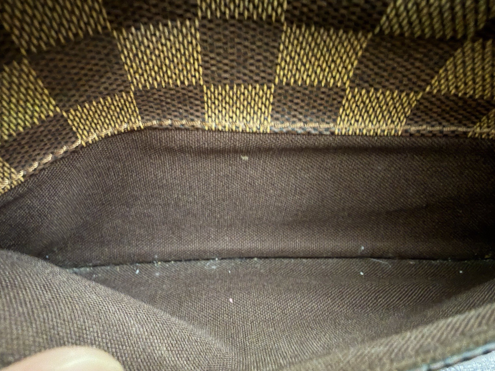 Louis Vuitton Damier Ebene Pochette Bi-Macau Clutch Bag, 13cm x 22cm