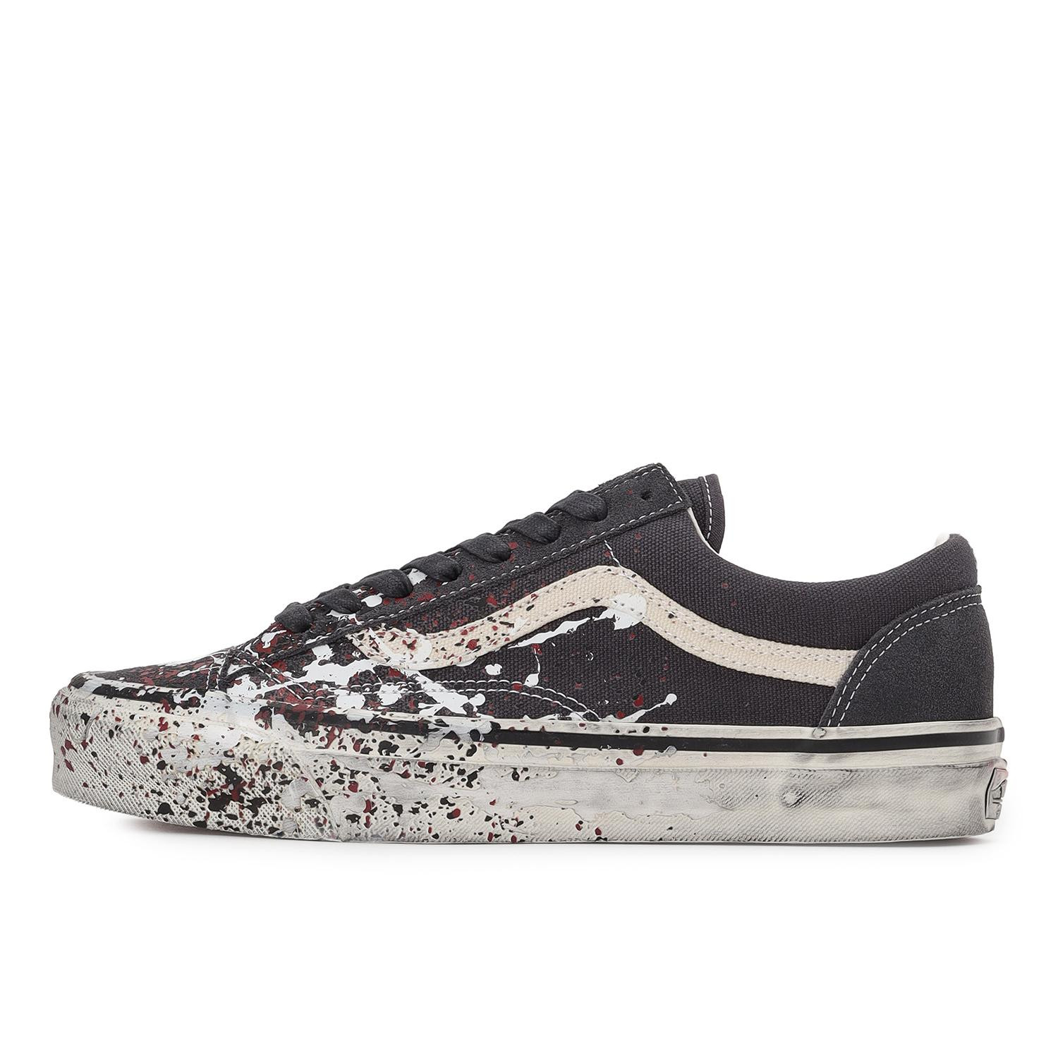 Vans Premium Old Skool 36 Paint Splatter Charcoal VN000D9RH91 Men’s Size New