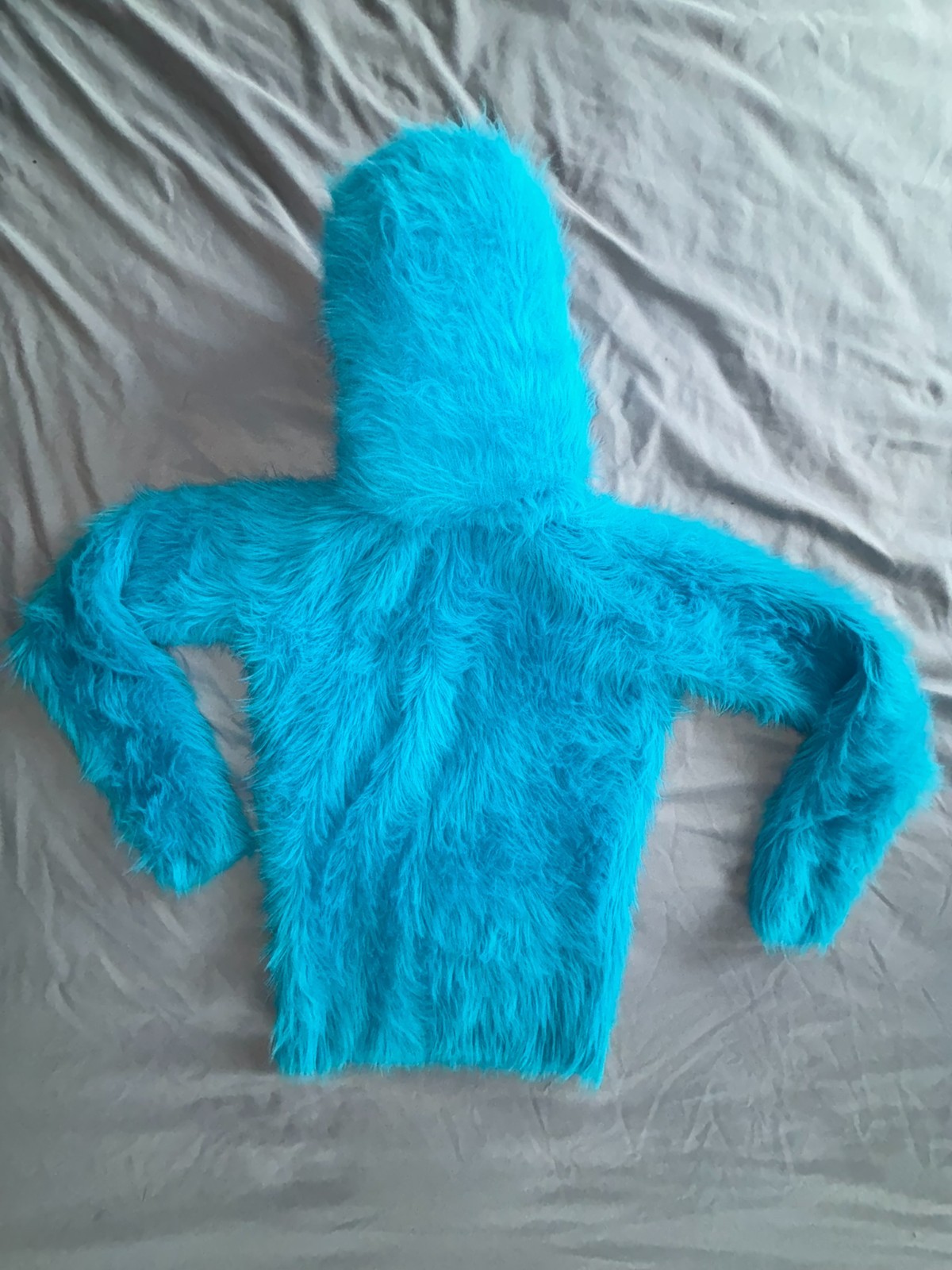 Fuzzy Fluffy Furry Aqua Blue SweaterKitten 200cm Turtleneck Sweater