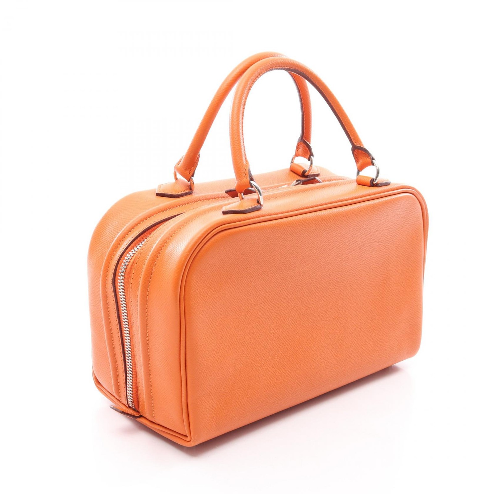 Hermes Bag Sac En Vie 26 Handbag Orange K Stamp 2007 Epsom Leather 10.2in 99