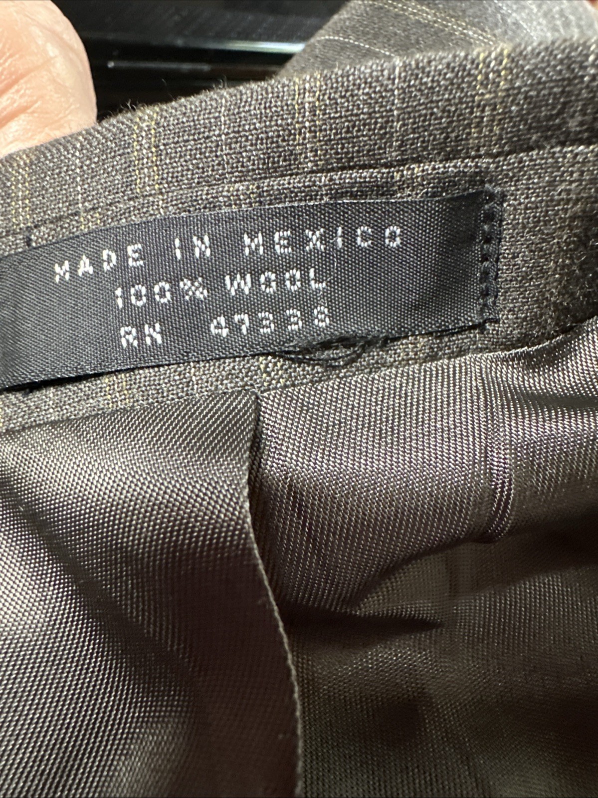 Men’s 100% Worsted Wool