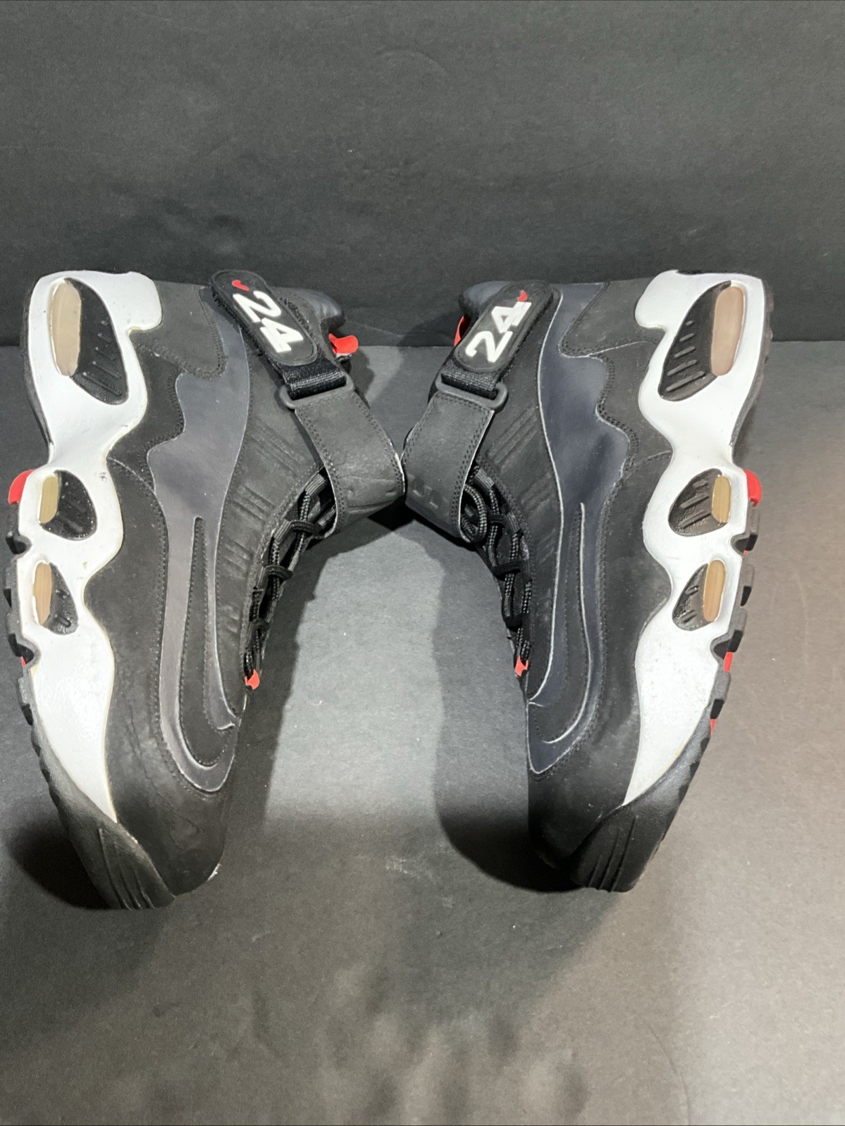 Nike Air Max Griffey Max 1 “Anthracite” Hot Red Training Sz 14# 354912-002 Used
