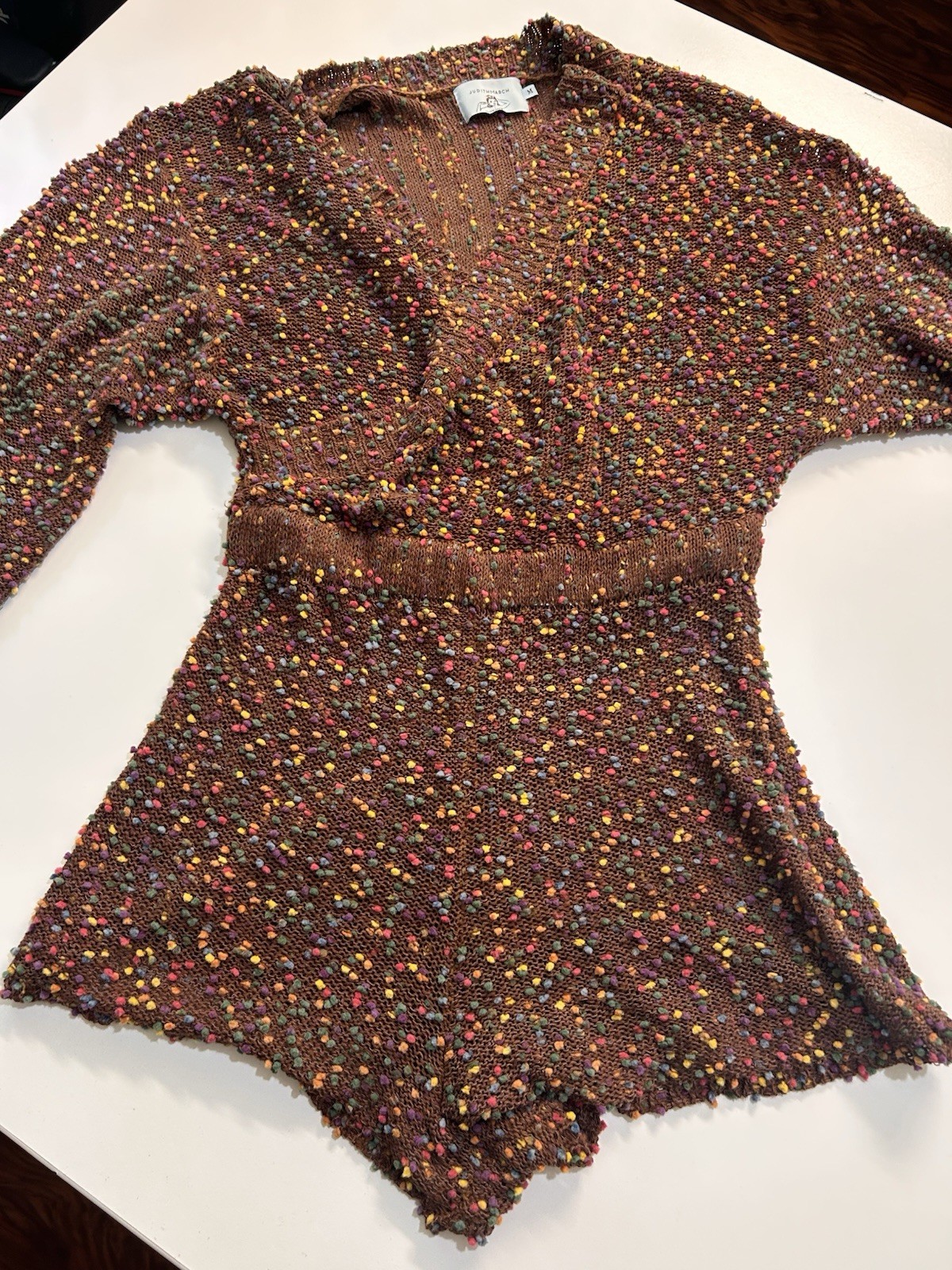 Judith March Brown Colorfull Romper Size M