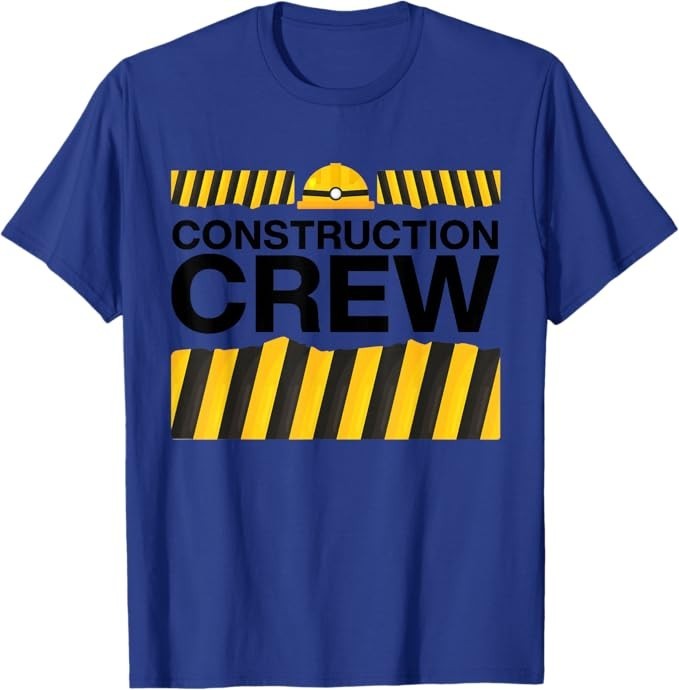 Construction Crew and Highway Worker Party Group Matching T-Shirt