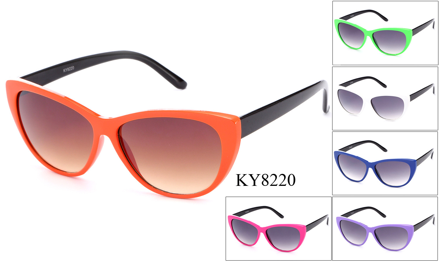 Colorful Cat Eye Sunglasses Retro Classic Designer Vintage Fashion Shades Women