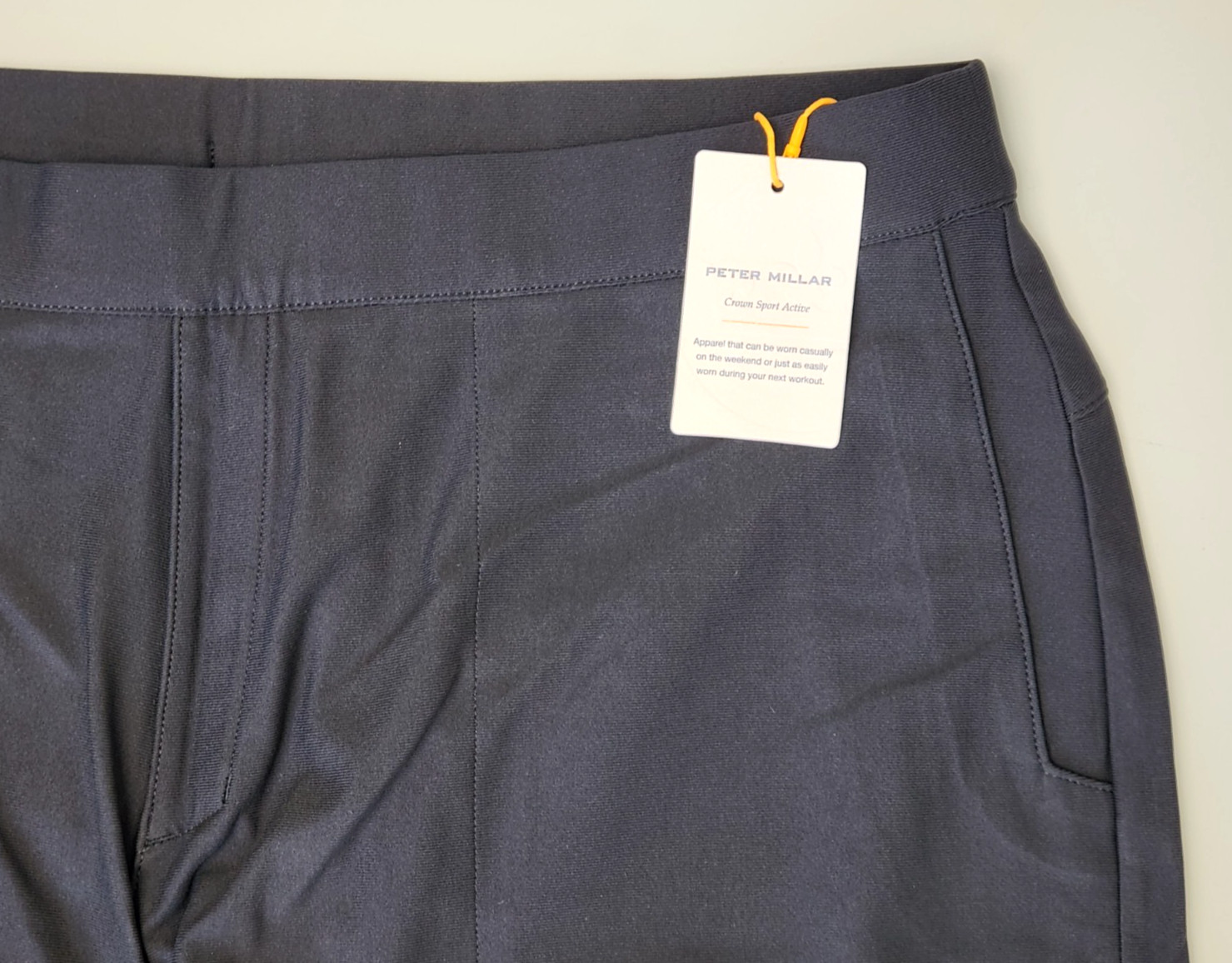 Peter Millar Crown Sport Active Atlas Performance Jogger Pants Black Mens L NEW