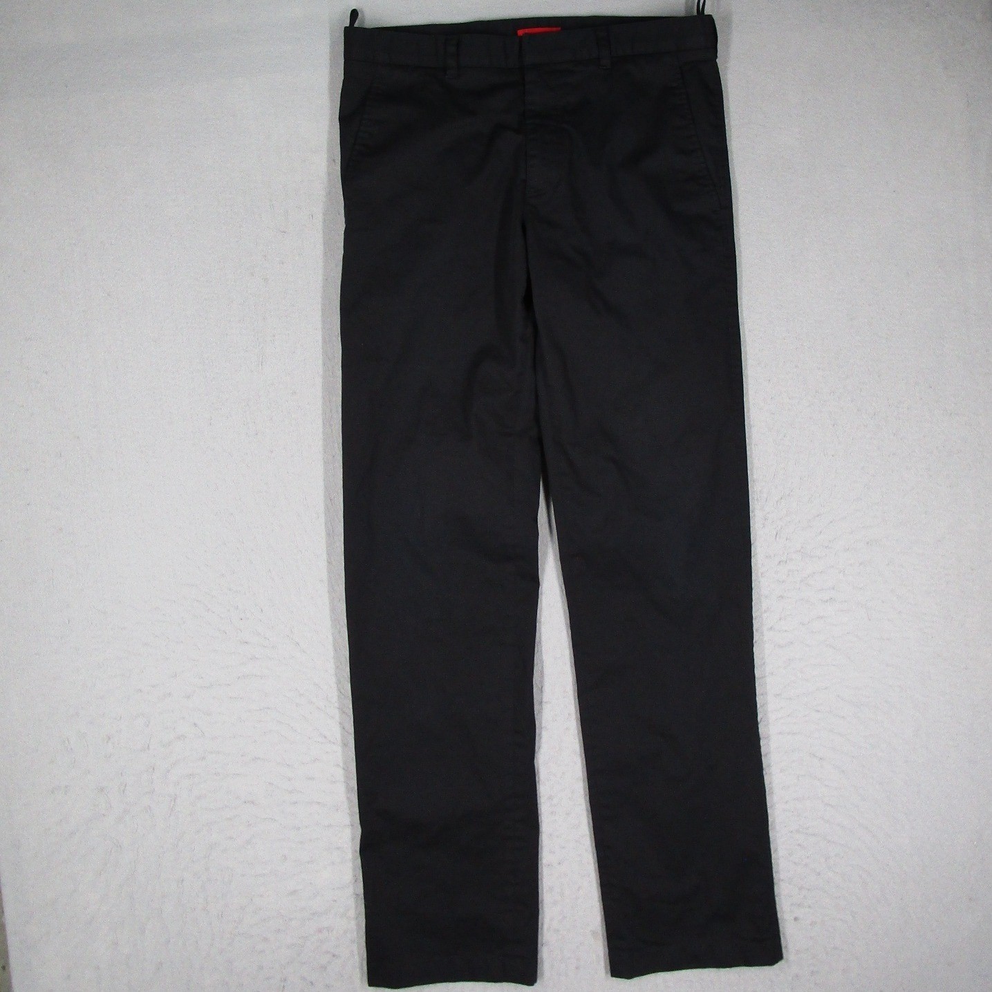 Prada Sport Mens Black Cotton Blend Straight Leg Chino Trousers Size 46 IT 32 US