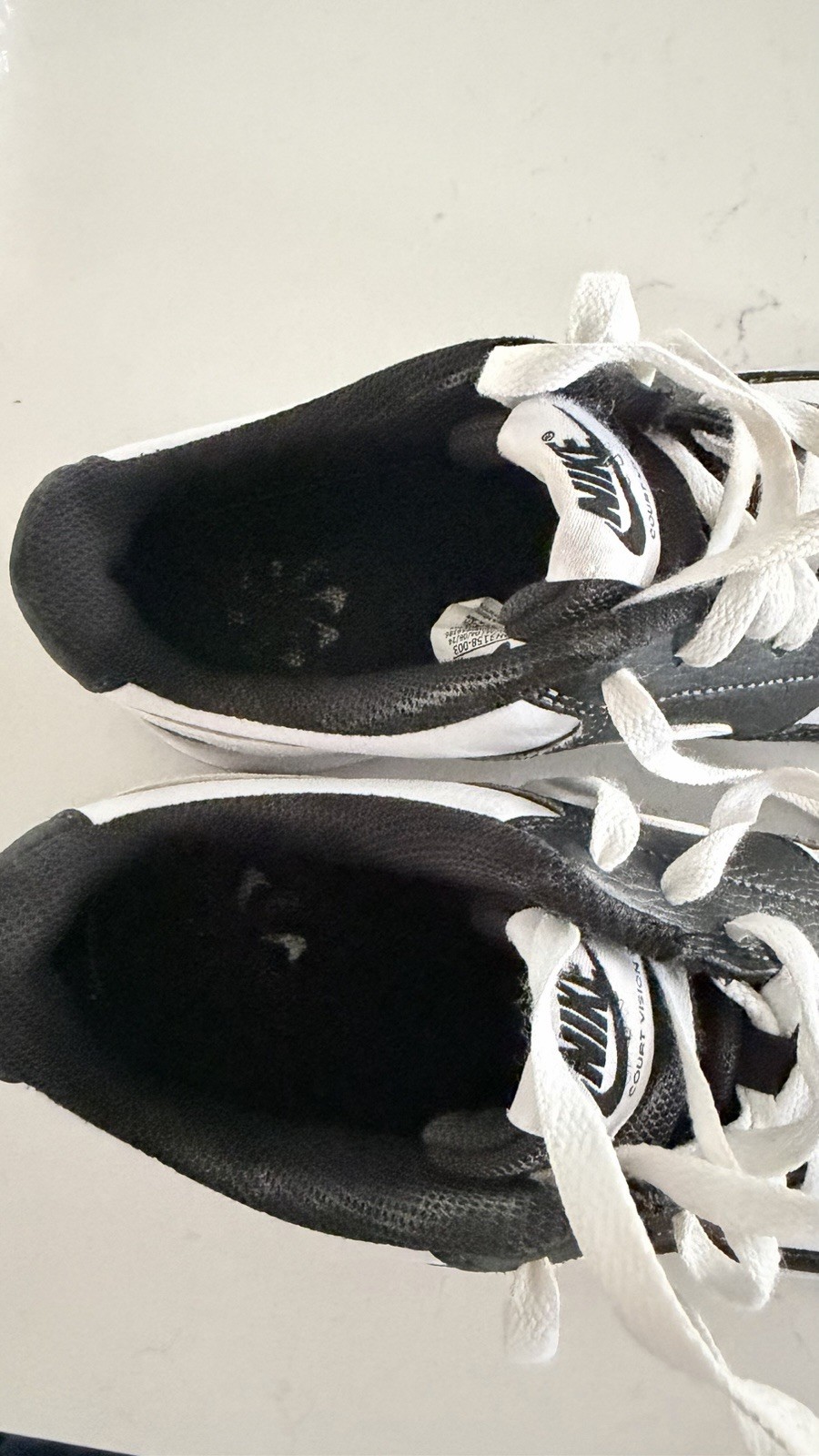 Nike Court Vision Low Top Lace-Up Men’s Sneakers Black/White Colorblock DH3158