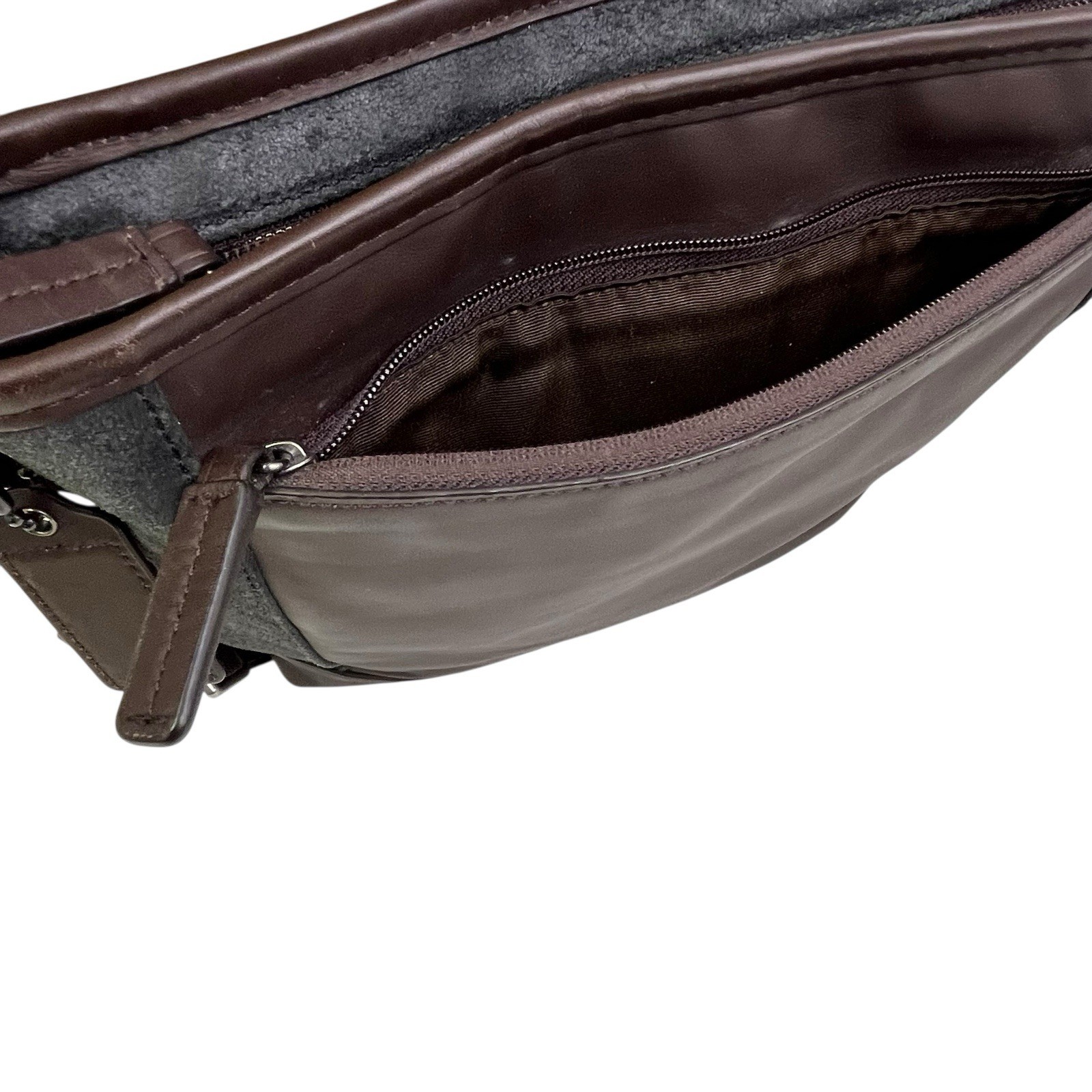 Coach Camden Leather Bag Brown Tech Crossbody Messenger Computer F70920