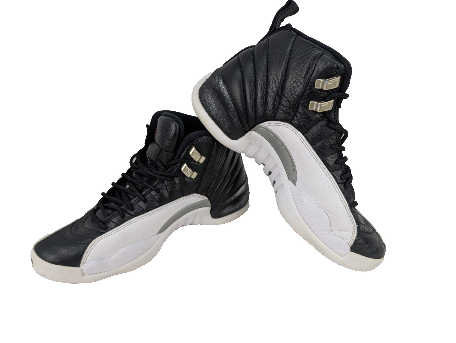 Nike Air Jordan 12 Retro GS Playoff Sneakers CT8013-006 Black & White Size 7.5Y
