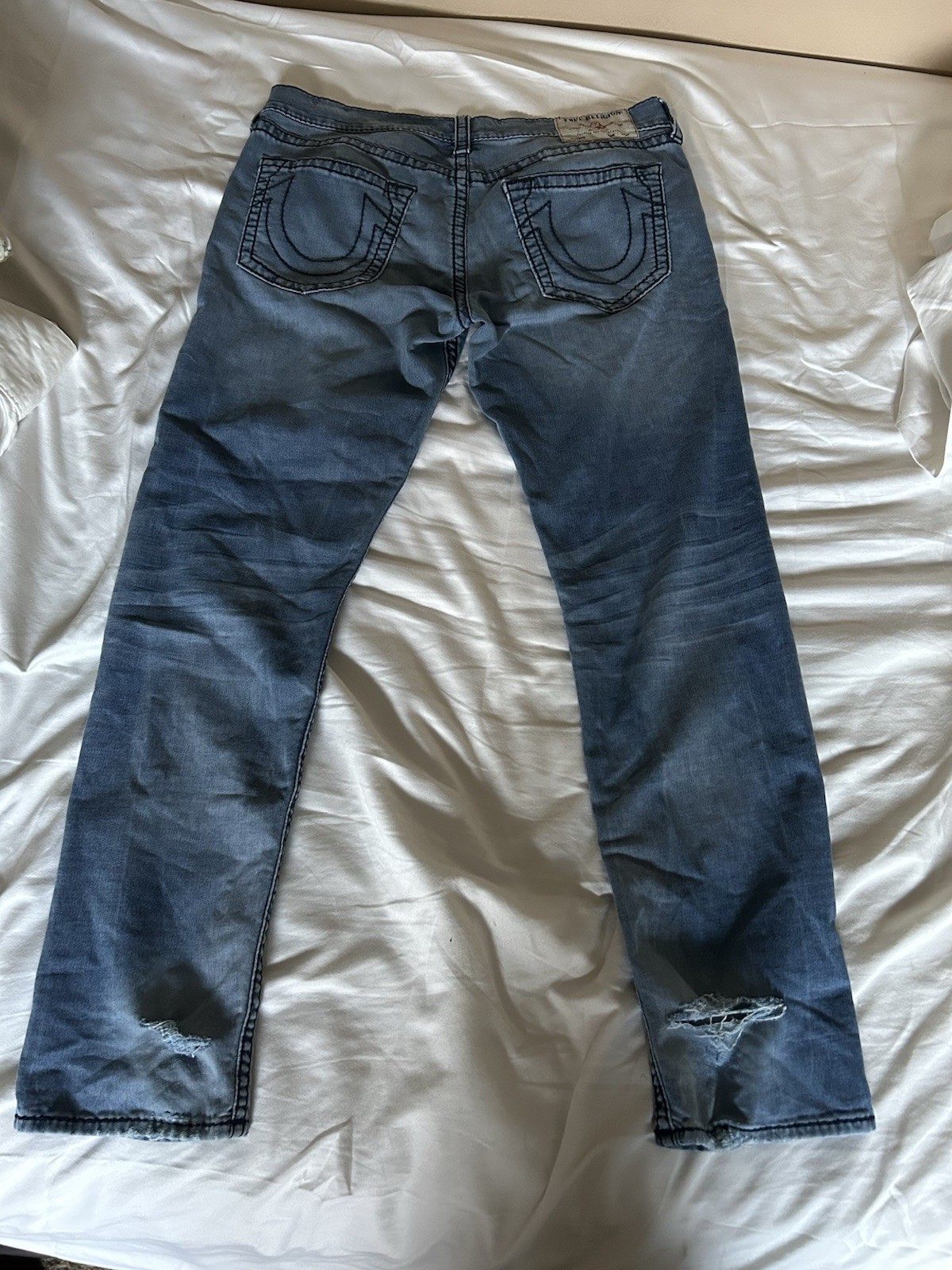 True Religion Men’s Geno Relaxed Slim Fit Jeans, Size 36