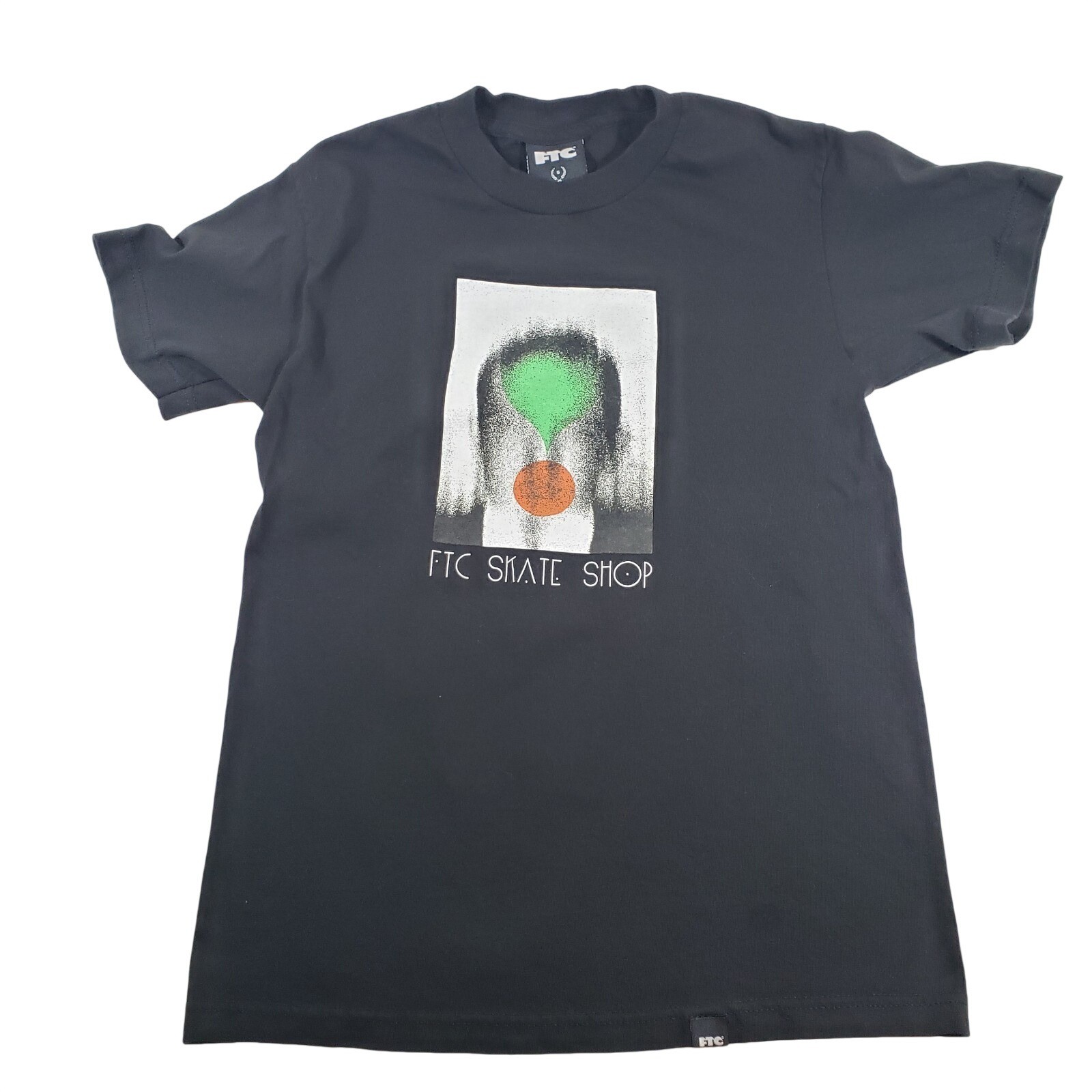 FTC Skate Shop Mens Small Black Graphic T-Shirt Made in USA SF Cotton Tee