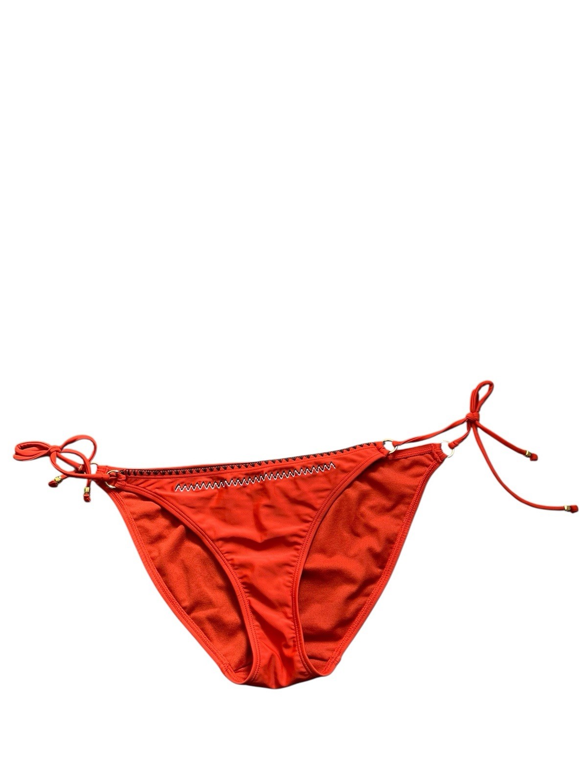 Monsoon New Accessorize Swim Bikini Bottom Plain Orange Stitch Size 14