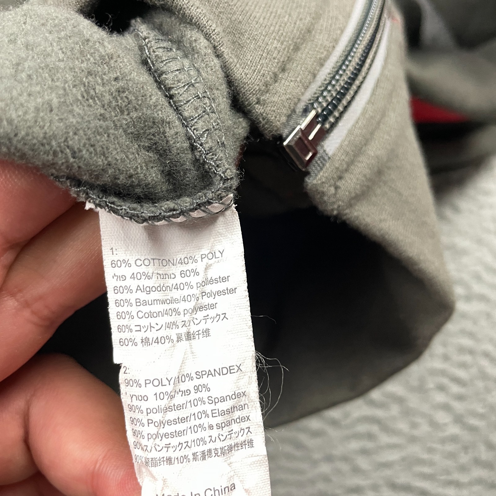 Orange Theory Hoodie Jacket Womens Small Gray Full Zip Hooded Fitness Sweatshirt
