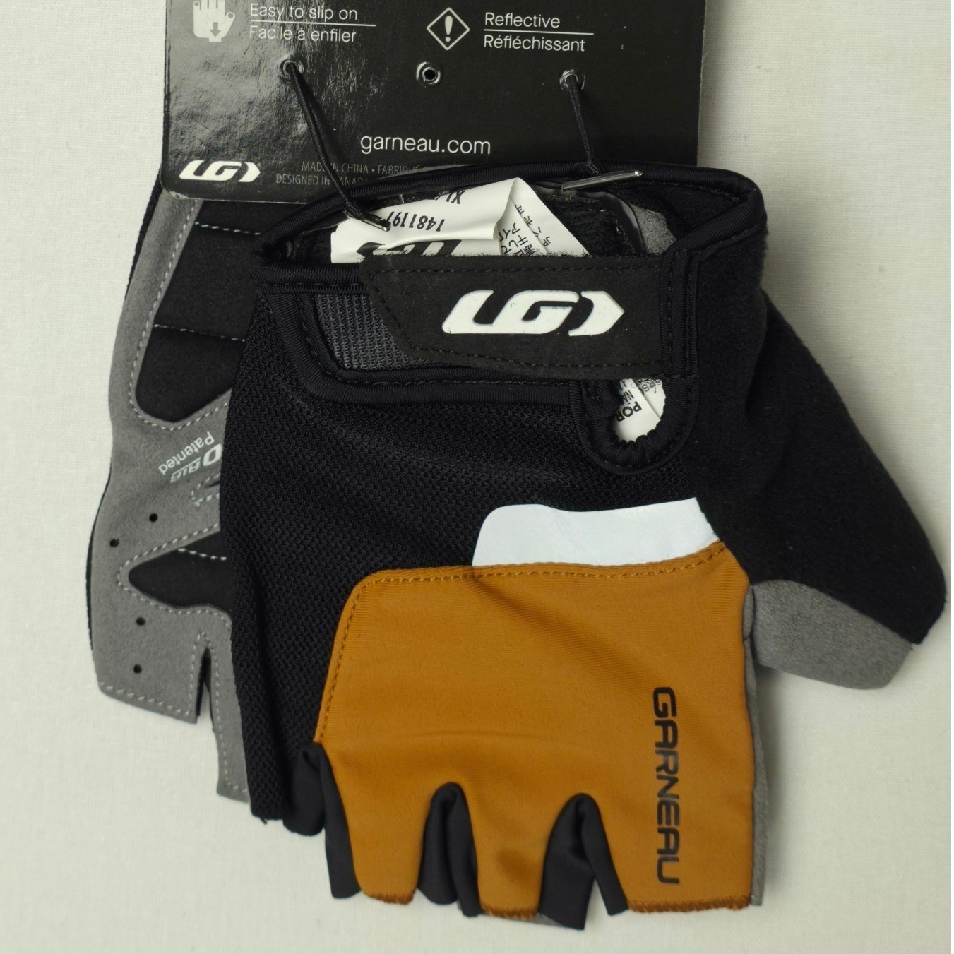 Louis Garneau Biogel RXV2 Cycling Gloves Mens XL Caramel Fingerless Padded NWT