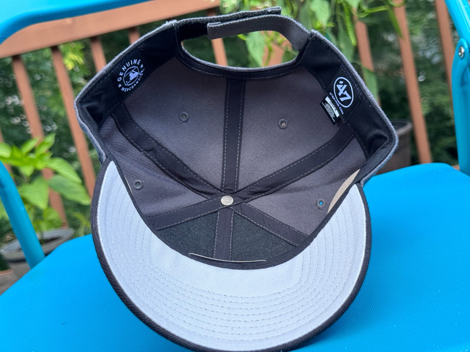 New York Yankees ’47 MVP Adjustable Cap Hat MLB $36 Block Black EMB Grey