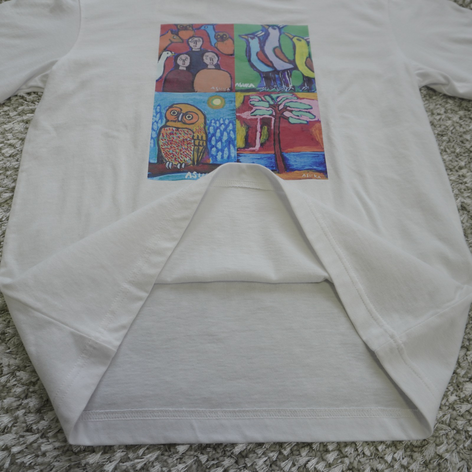 HERALBONY 　Art T-Shirt　collaboration withYakuodo　Japanese brand　Color: White