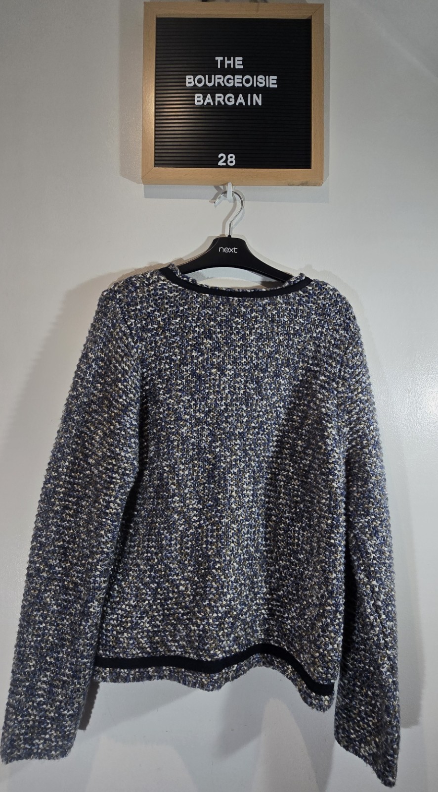 Joe Browns Chunky Bouclé Knit Cardigan Jacket – UK 14