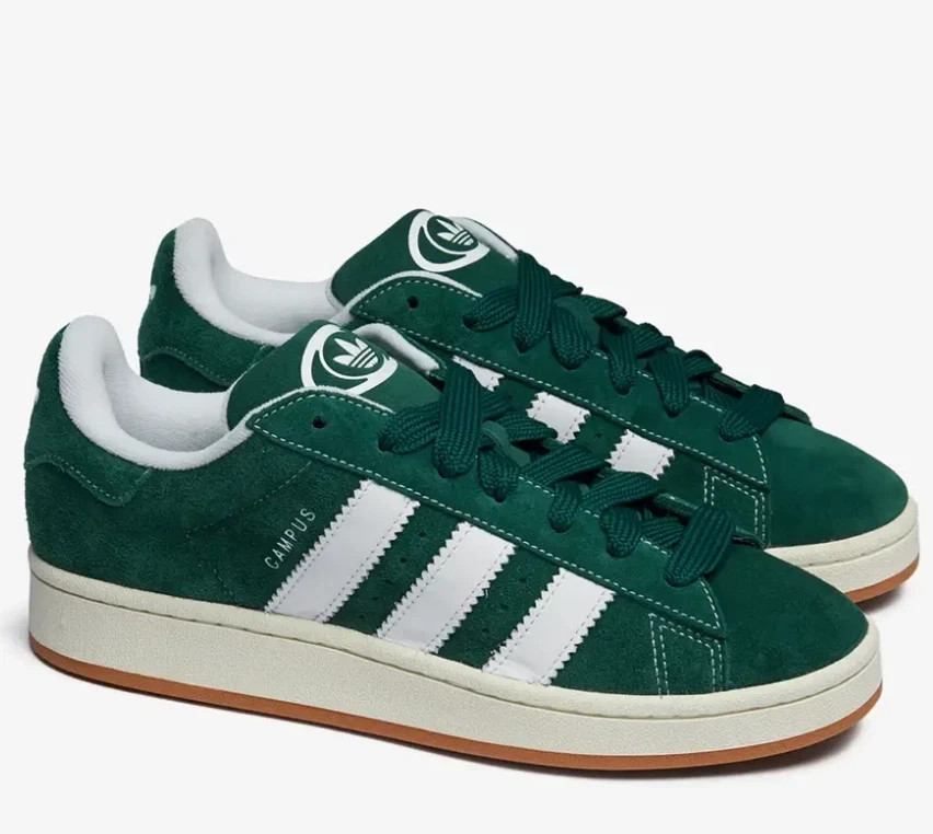 Adidas Campus 00s Mens Dark Green White Gum Multi Sizes Shoes H03472 New