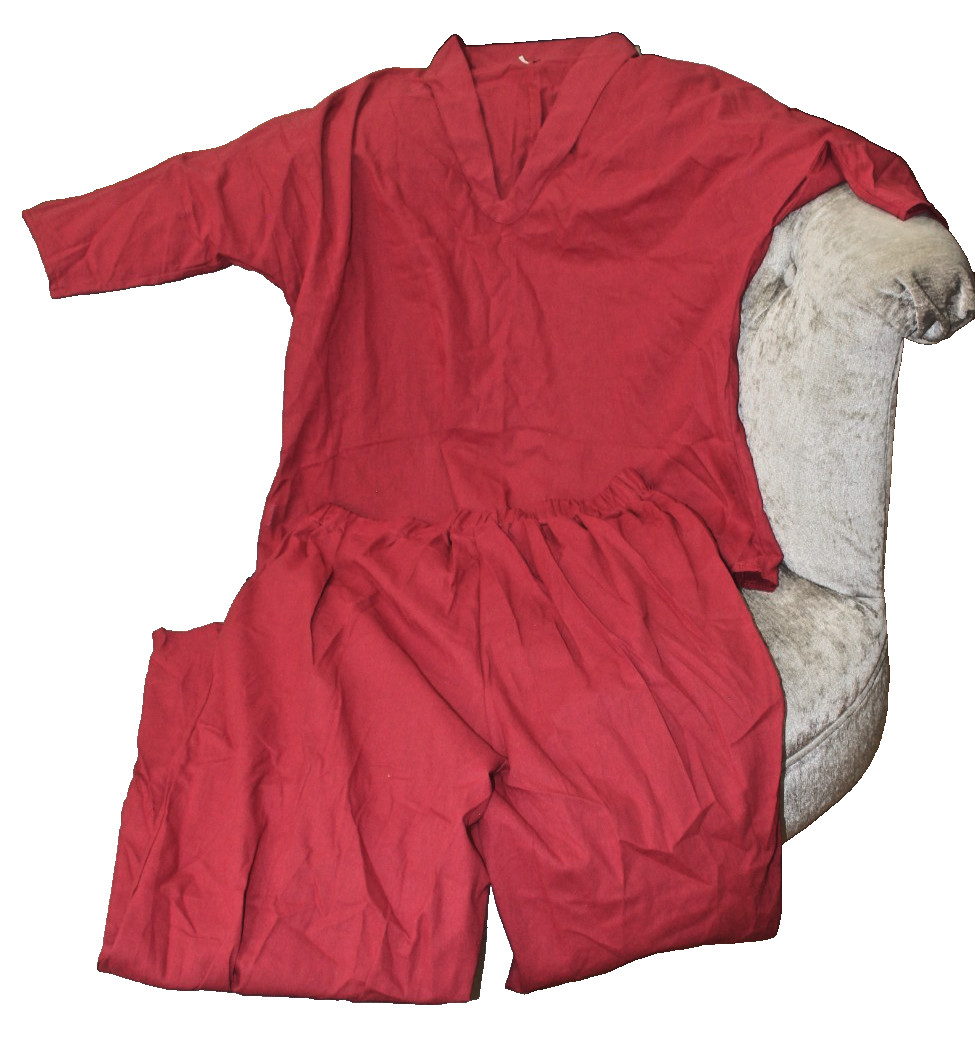 Women two piece Long pants and Vneck top 1/2 sleeve Comfy Lounge casual