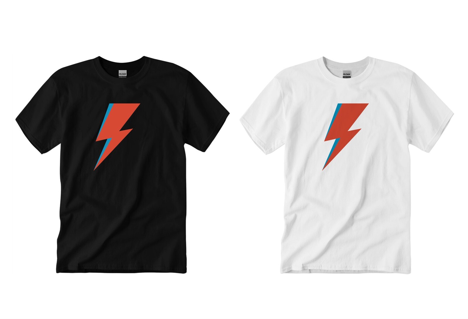 David Bowie Lighting Bolt Classic Rock T-shirt Tee Adult Men’s New