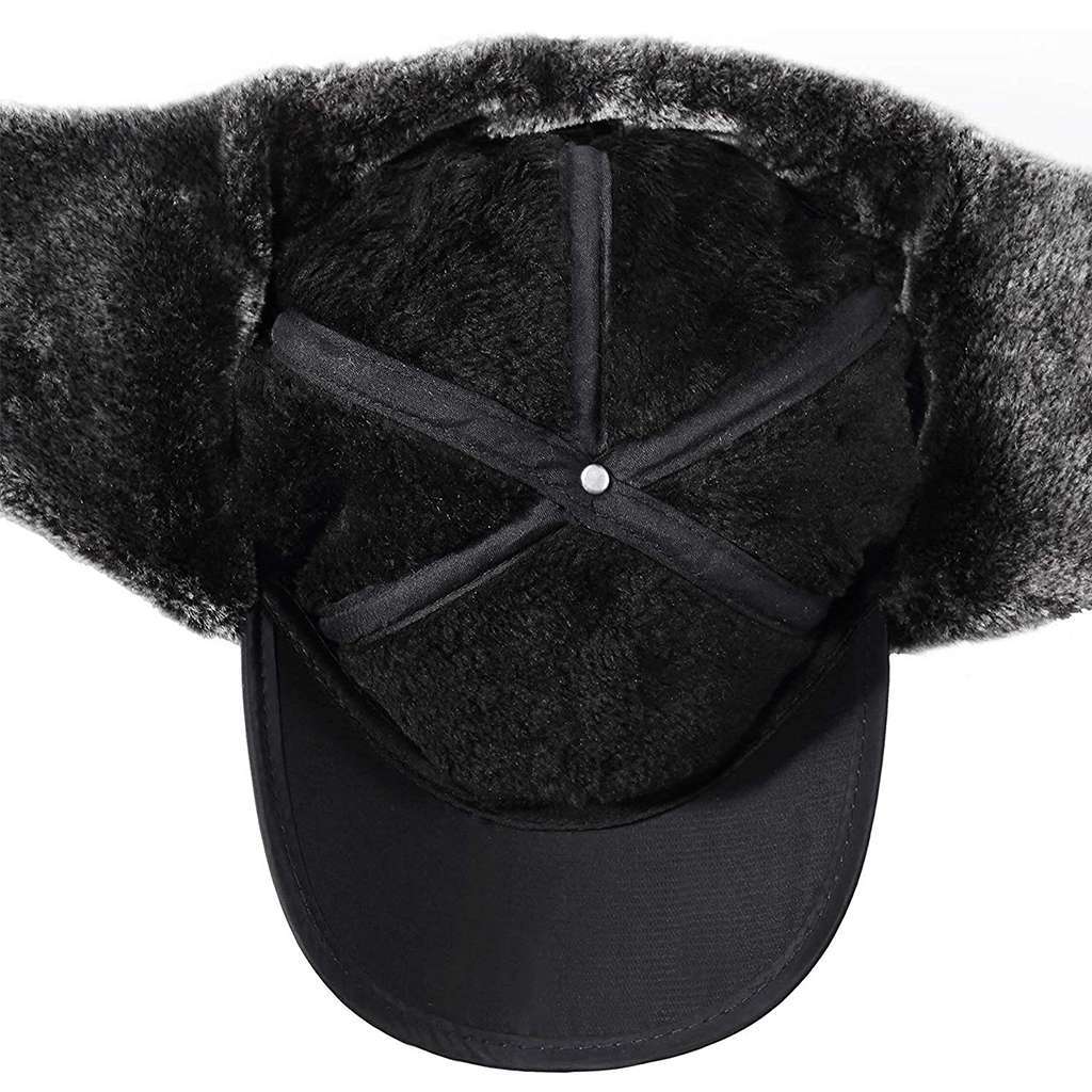 Men Winter Ear Flap Trapper Hat Face Mask Fur Aviator Thermal Warm Snow Ski Cap