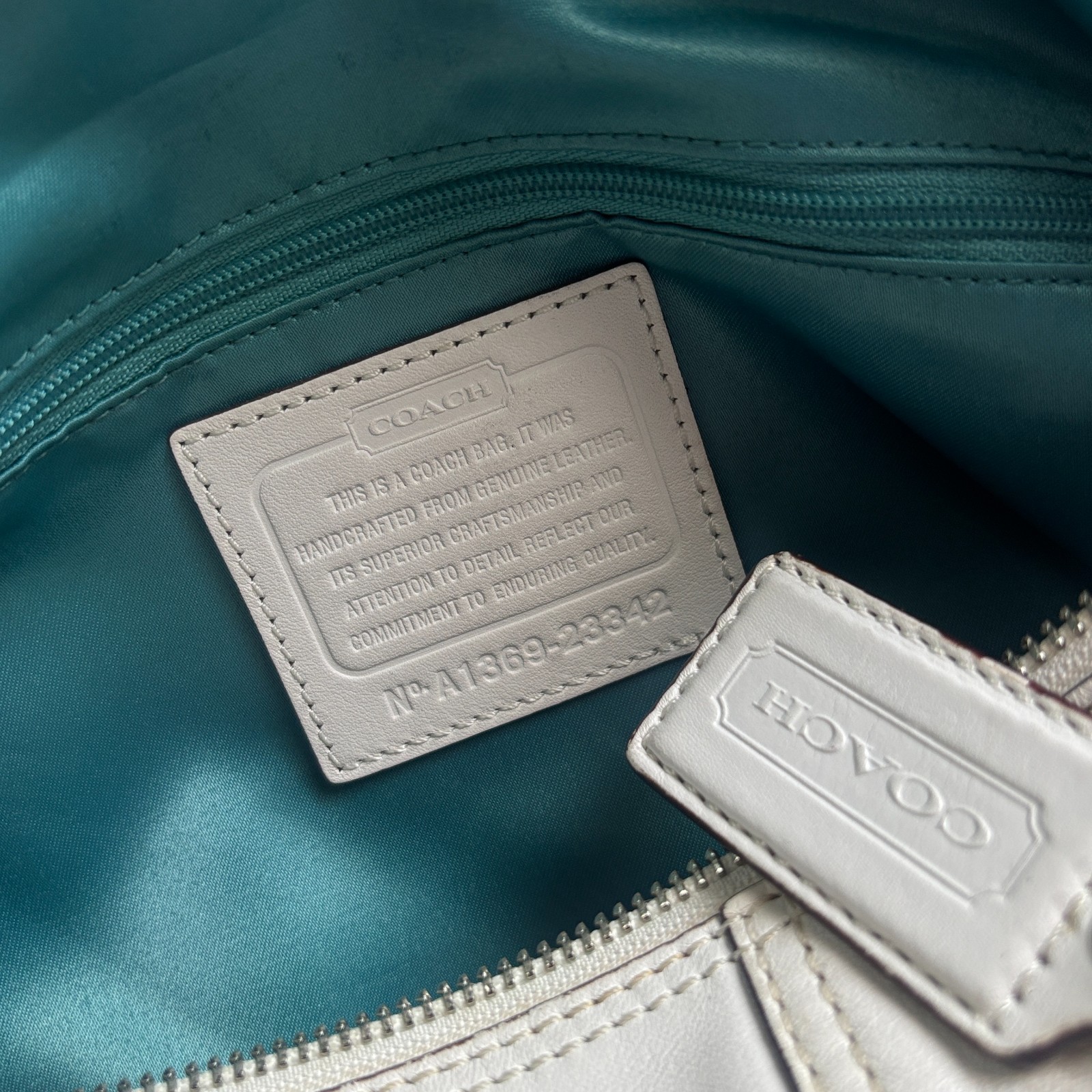 Coach Madison Juliette Satchel Bag in Natural White, Legacy
