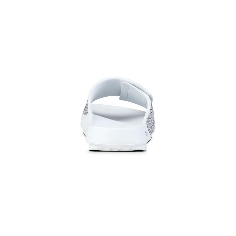 Sz 11 Unisex OOahh Sport Flex Limited Slide Sandal (White Labyrinth)
