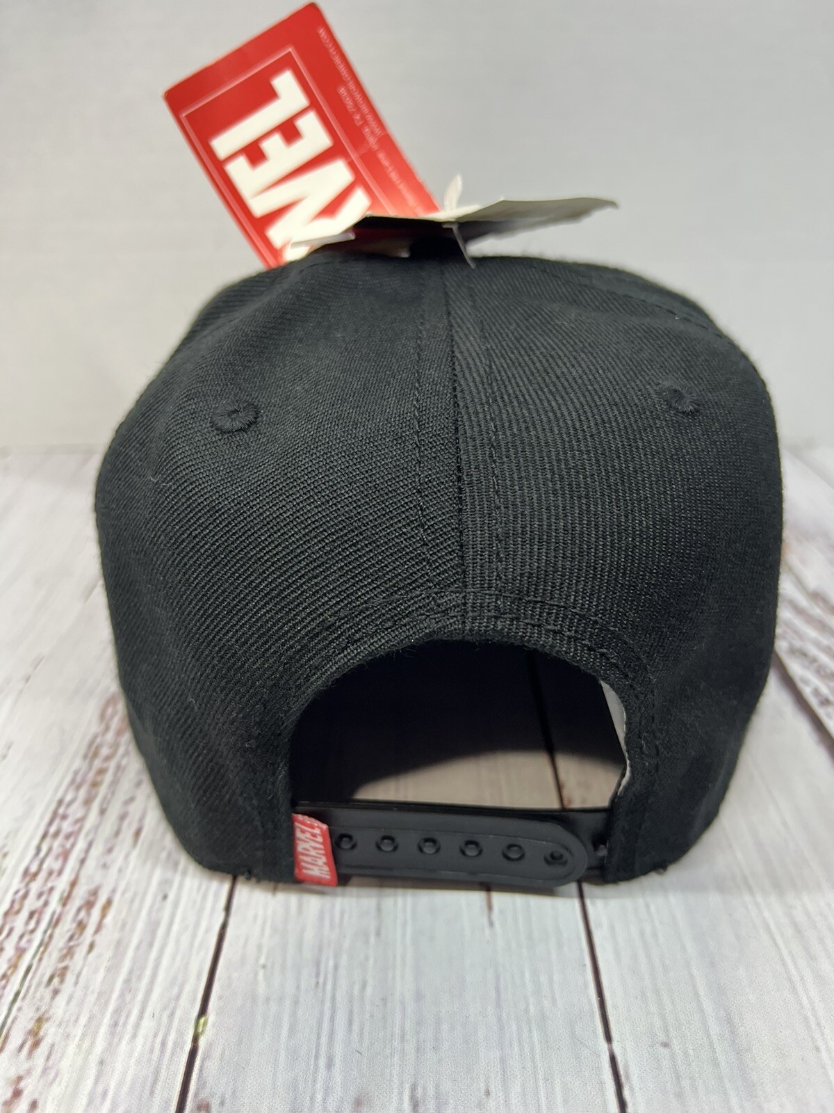 Marvel Captain America Hat Flat Bill Snapback Cap Black Pre-owned Good Condition
