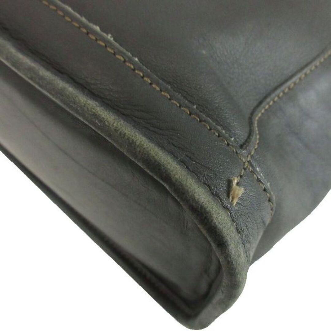 Coach Old Breaker Satchel Bleecker Handbag Leather Black 9303 XZ Used 629fe7d7ae