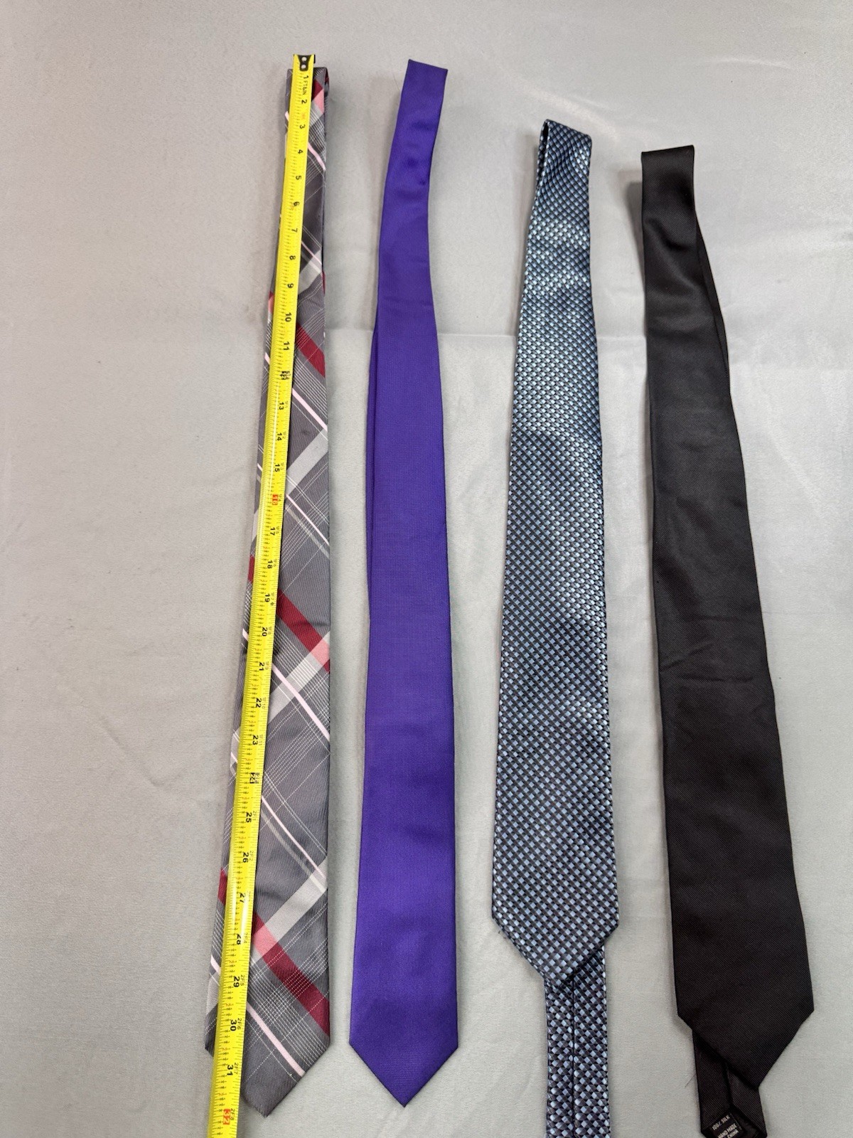 Lot Of 4 Various Brand Ties Dress Shirt Tie Calvin Klein Michael Kors Tommy Hilf