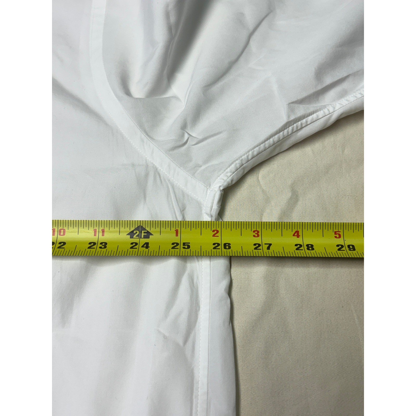 Proper Cloth Mens White Broadcloth Dress Shirt French Cuff 18.5 37 AC1855051A1