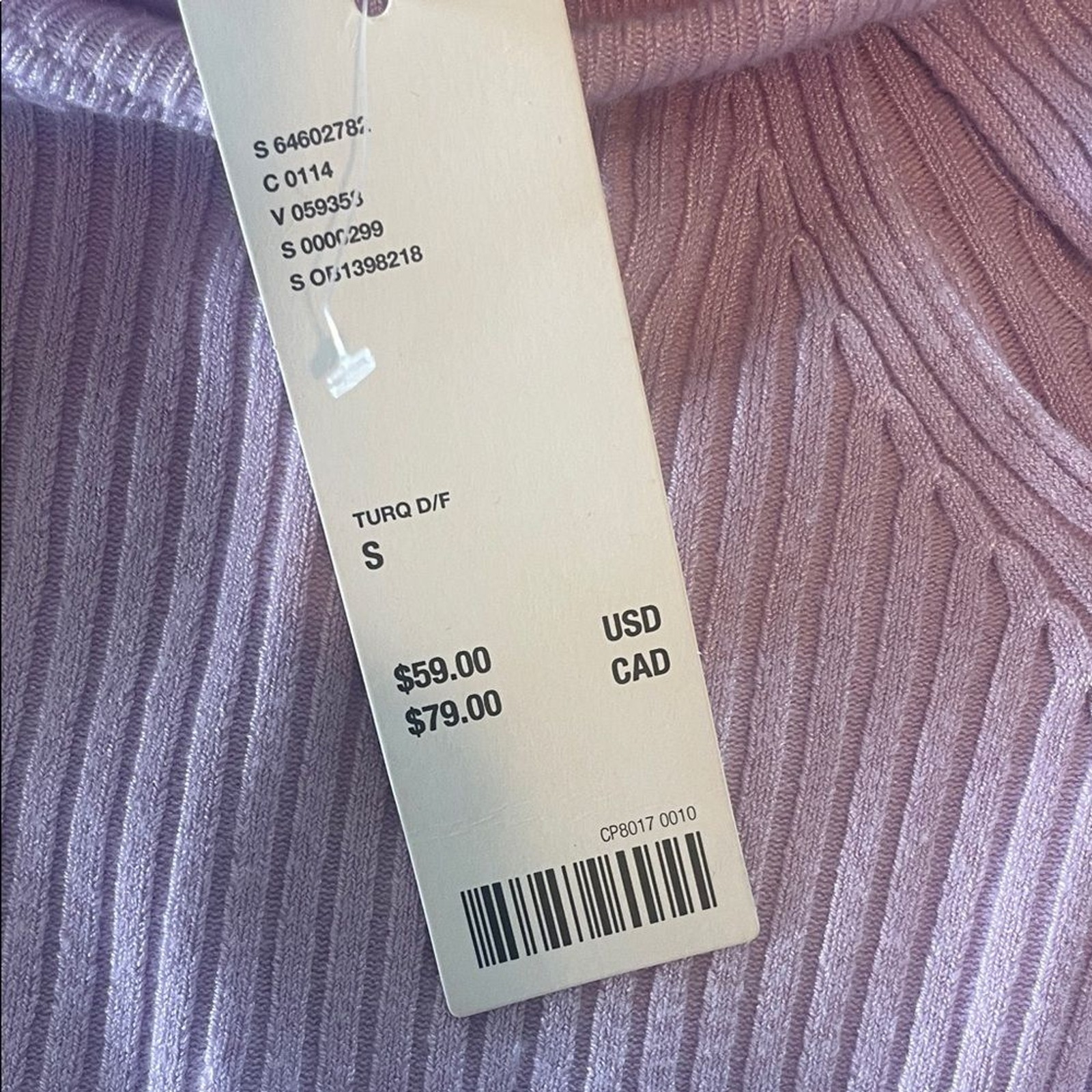 Urban Outfitters Lavender Cut-Out Crop Top