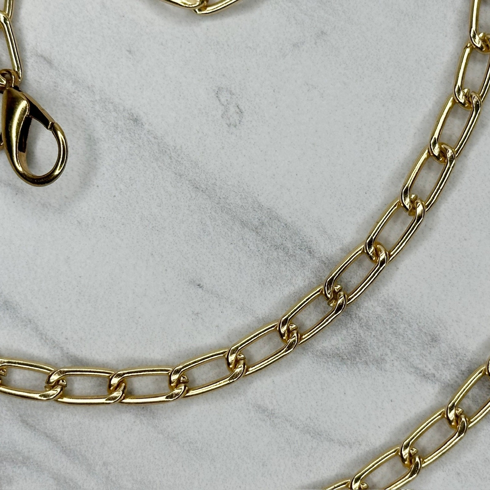 Gold Tone Chain Link Purse Handbag Bag Replacement Strap