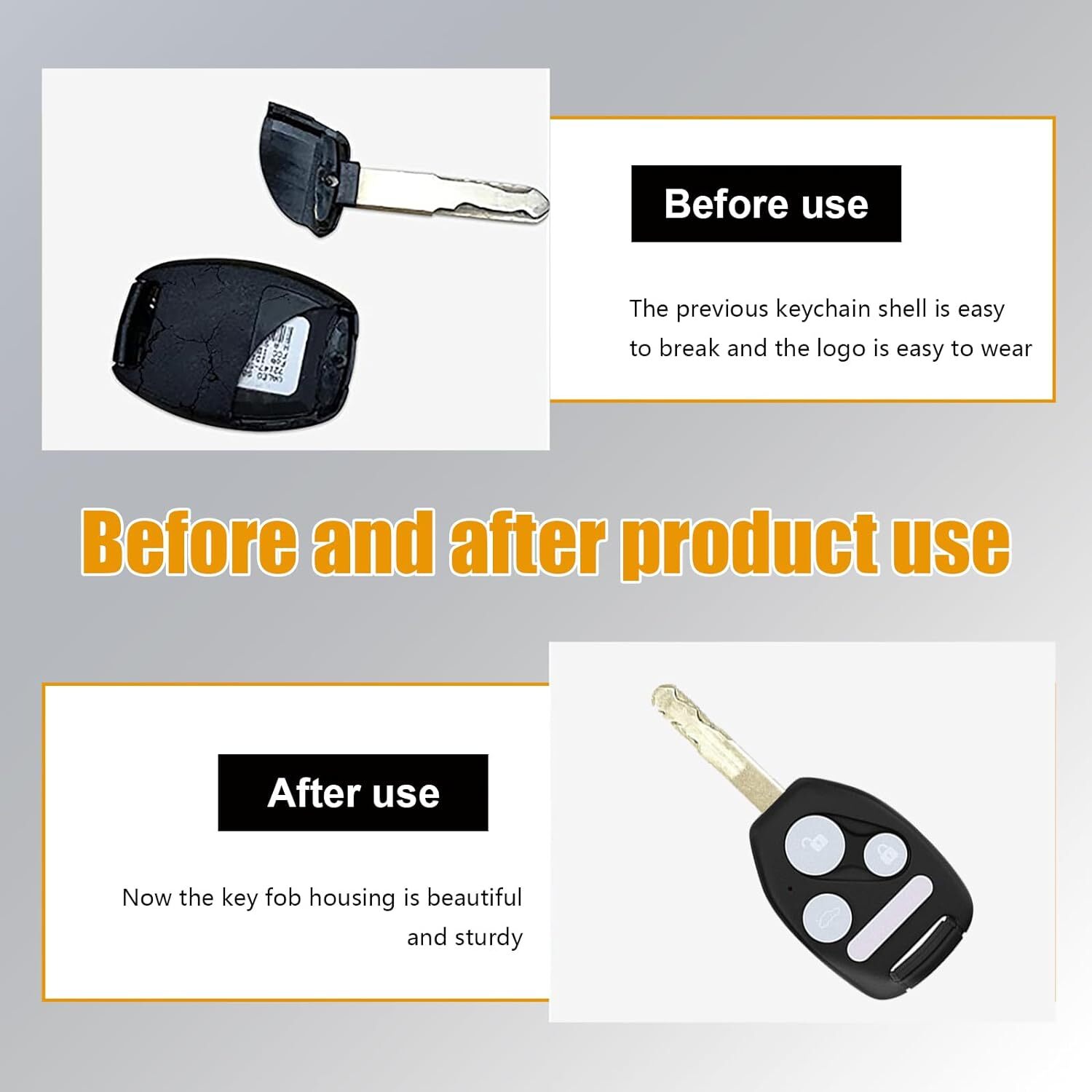 Carcasa Llave Remota para Entrada Sin Automóvil Honda 2003-2012 Fácil Instalar