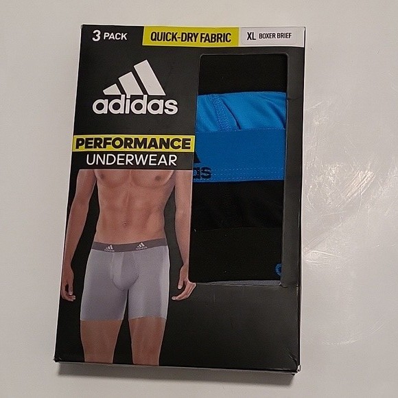 Adidas Mens 3-Pack boxer briefs Quick Dry Performance Mesh 3pk Size M L XL 2XL