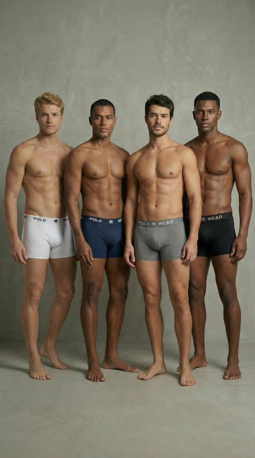 Polo Wear Men’s Seamless Boxer Briefs, 3-Pack, Comfortable Elastic Waistband