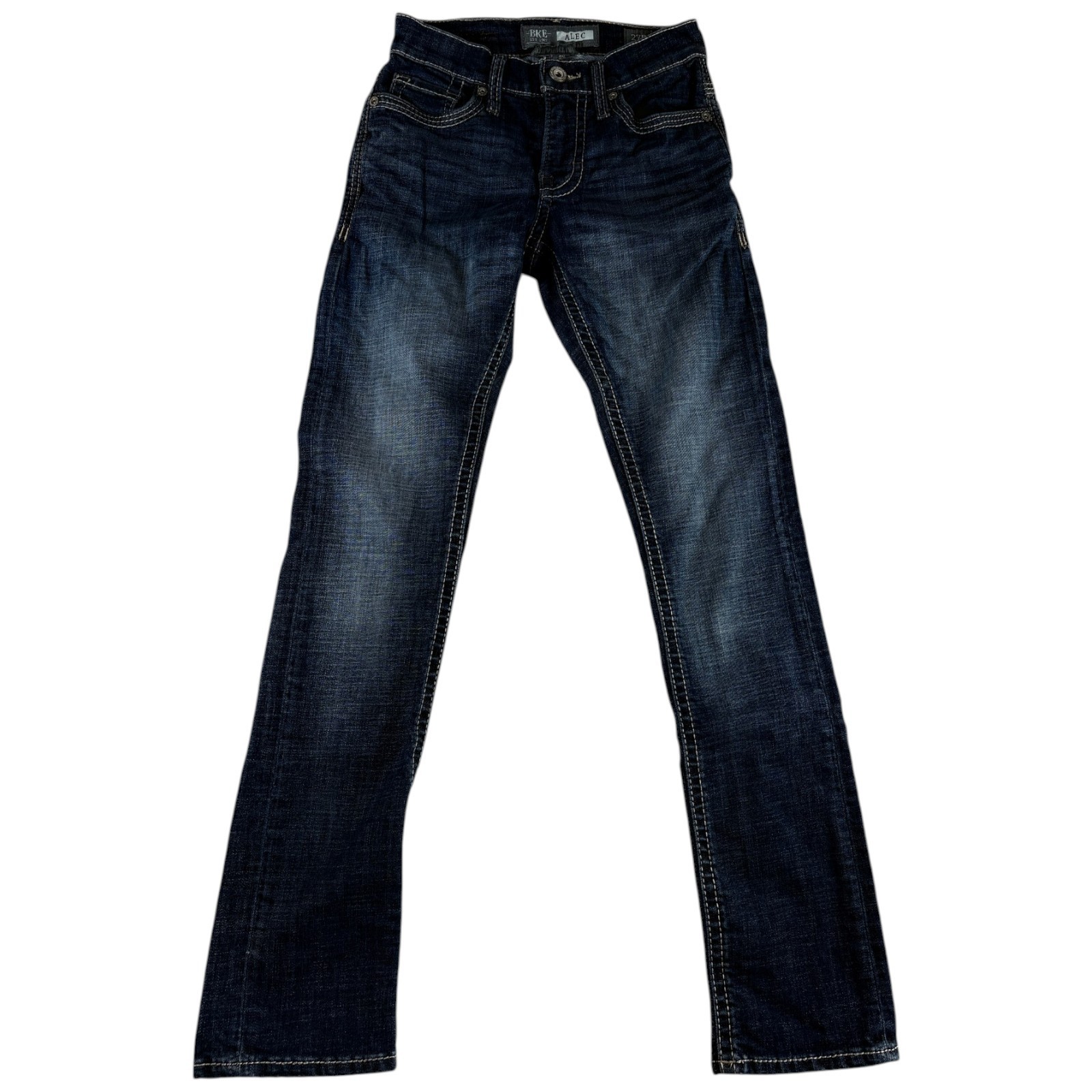 Buckle BKE Alec Straight Leg Jeans Mens 27 Blue Denim Cotton Stretch Slim Fit