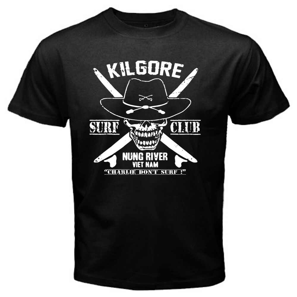Kilgore Surf Club Apocalypse Now Movie Men’s Black T-Shirt Size S to 5XL