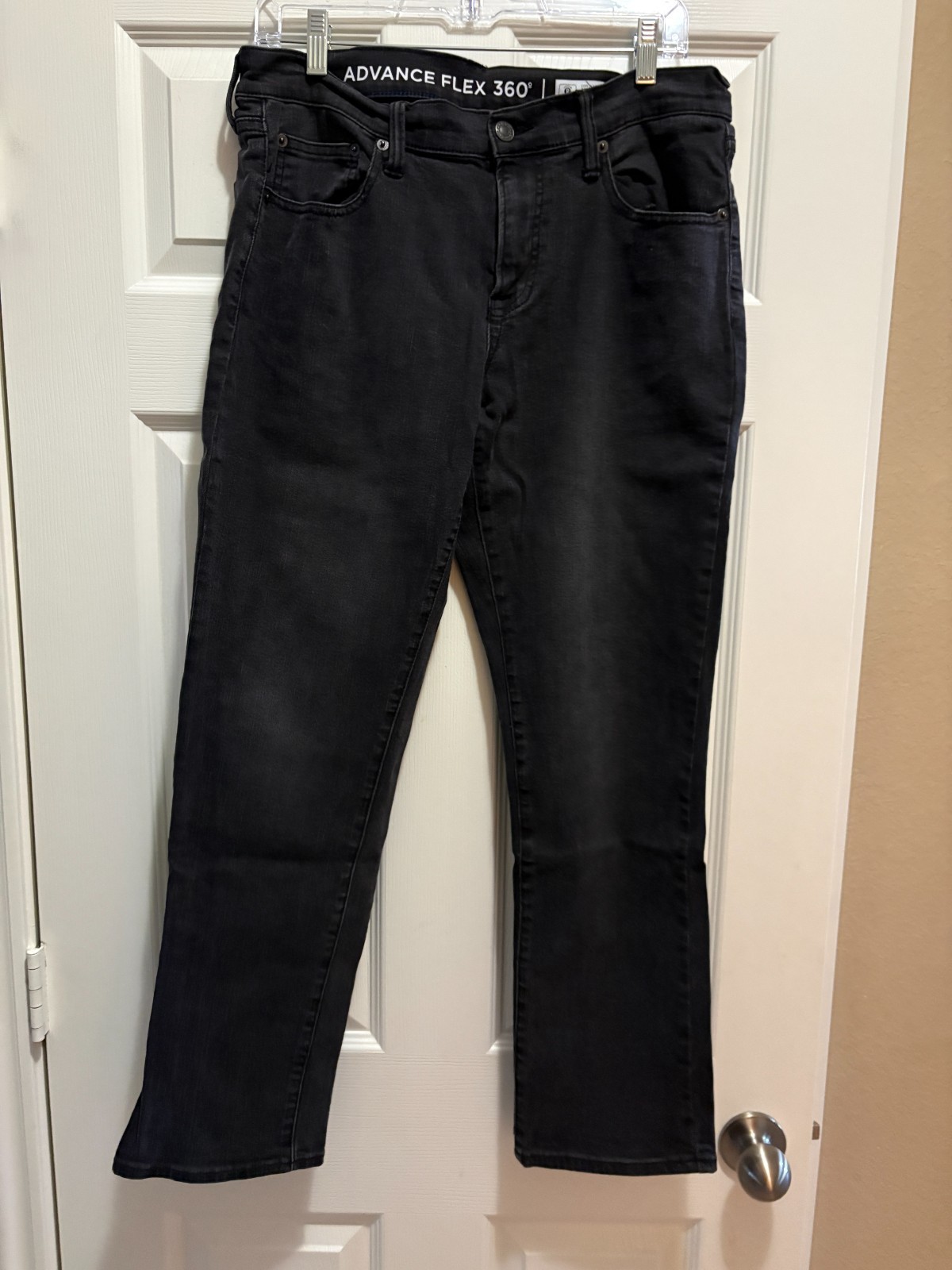 Two pairs of Arizona Mens Advance Flex 360 Athletic Taper Jeans Black 30 W X30 L