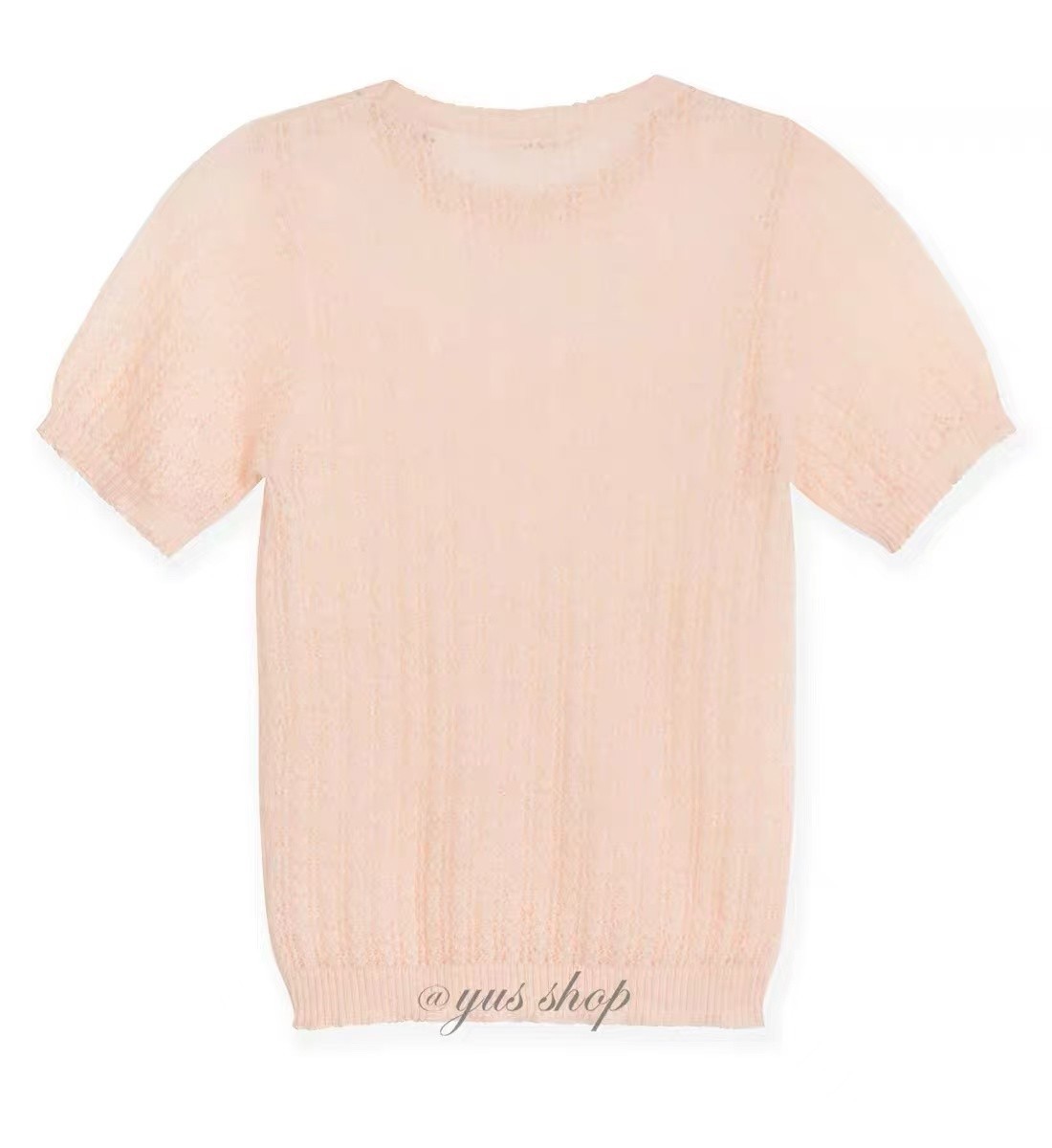 DOEN Wool blend short sleeved sweater