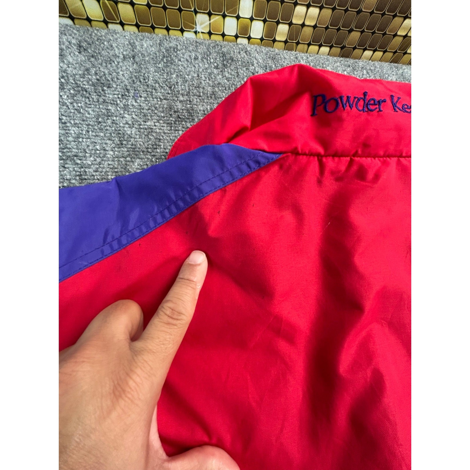 90s Vintage Columbia Powder Keg Ski Jacket Men’s Large Red Purple Made in Korea