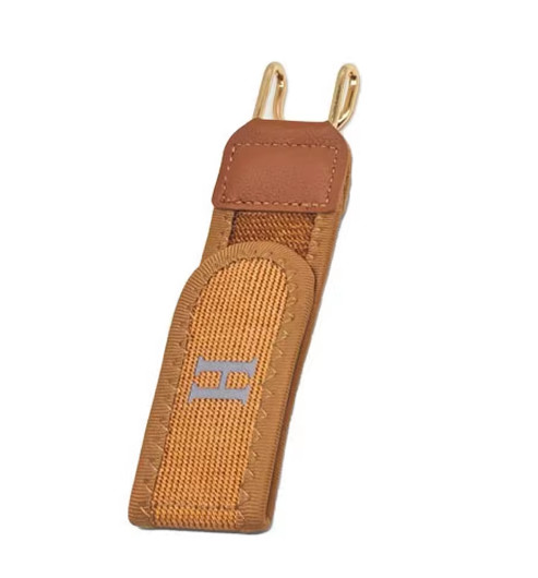 2PCS Tactical Metal Hook Elastic Belt Buckle-Less Invisible Waist Belt Closure